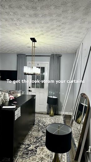 Always steam curtains to get that professional look and feel!!!