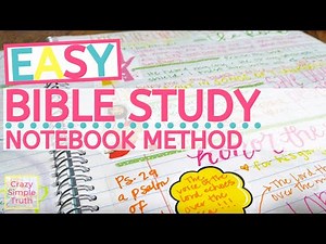 Bible Study Method (EASY) / Creative Note-taking Journal