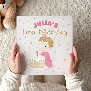 Personalized 1st Birthday Book for Baby Girl Custom Baby Name Storybook | First Birthday Keepsake for Boys & Girls Gift From Grandma, Aunt - Etsy