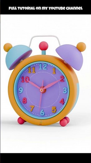3d alarm clock in blender || 3D clock in blender || Blender beginner tutorial