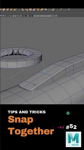 How to SNAP Objects Together in Maya Like a PRO! #shorts #howto