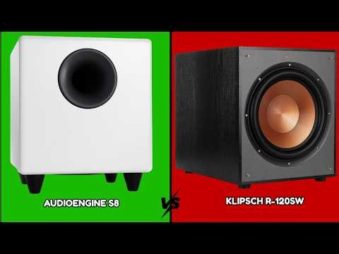 Audioengine S8 vs Klipsch R-120SW | Battle of The Subwoofers