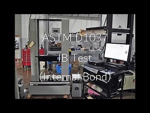 ASTM D1037 Internal Bond IB Tensile Strength Perpendicular to Surface Wood Base Fiber