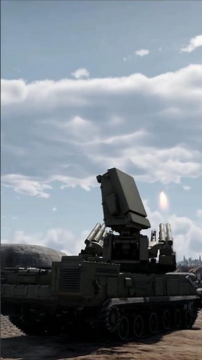 2K22 Tunguska SAM launches and destroys UAV mid air 💥 #tunguska #sam #uav #drone #missile #air #sim