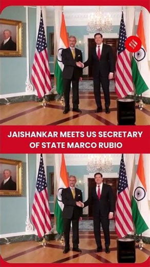 WATCH: India–US Diplomatic Talks as Jaishankar Meets Marco Rubio