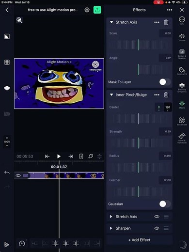 How to make ? On alight motion pro