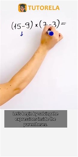 Order of Operations: Solve (15-9)×(7-3) Easily #Math #TheOrderOfOperations