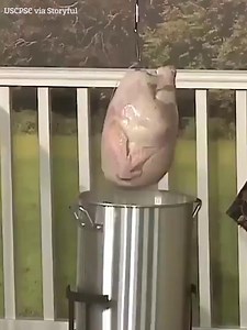 Firefighters show the dangers of deep-frying turkey | The Sun News