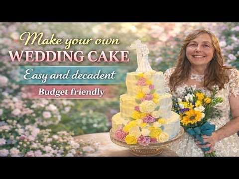 How to Make Your Own Wedding Cake - On a budget - Easy and decadent - The Hillbilly Kitchen