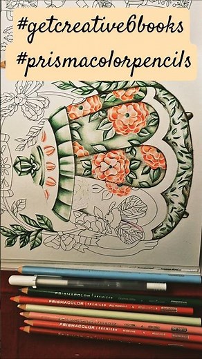 Get Creative 6 books @getcreative6books #getcreative6books #prismacolorpencils #adultcolorbook #art
