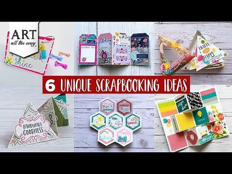 6 Unique Scrapbooking Ideas | Creative Card Ideas | Scrapbook Design Inspirations | Doodling | DIY