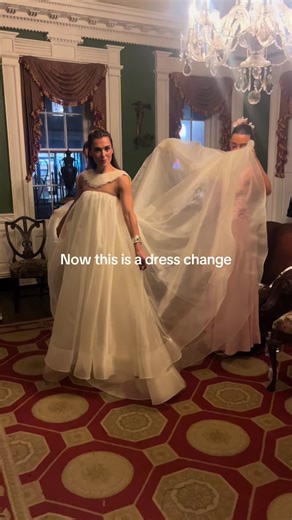 Custom Wedding Dress Change for First Dance