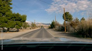 Driving E Wilson Rd Pahrump Nevada-Drive Plate-POV