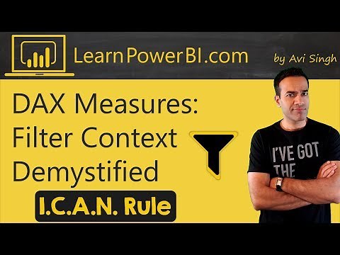 DAX Measures: Filter Context Explained in Simple Terms using the I.C.A.N. Principle