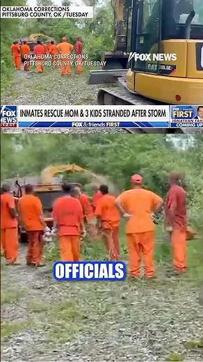 WATCH: Prison inmates rescue Oklahoma mom, three kids from home #foxnews #news #shorts