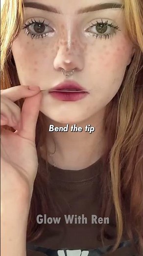 💋 Fake Lip Piercing for Teens & Glow Up Lovers Easy DIY