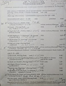 Various - Fitzcarraldo - Original Motion Picture Soundtrack