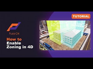 [Fuzor 2024] How to Add Zones to the 4D Schedule