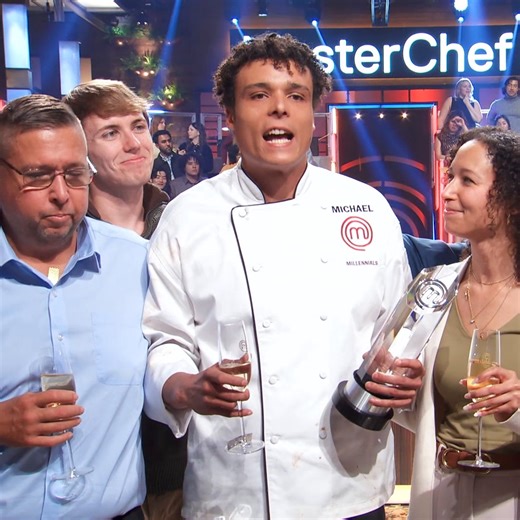 Mom is most definitely proud. 🏆🧡 Watch last night's MasterChef finale streaming now on Hulu! | Food Club FOX