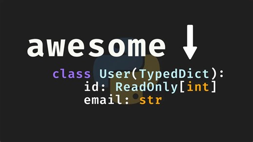 Python开发者注意！你的字典类型还在裸奔？TypedDict让你彻底告别类【中英字幕】