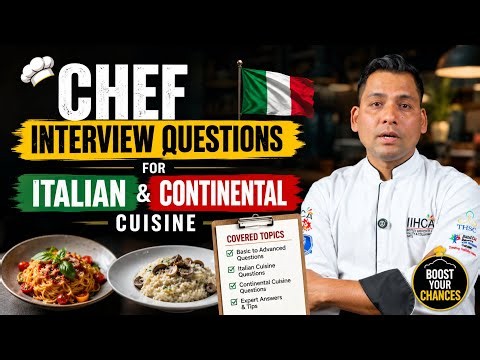 Chef Interview questions for Italian & continental cusine || Desivloger