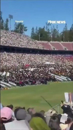 Stanford grads WALK OUT of Google CEO commencement speech #shorts #us #news #foxnews