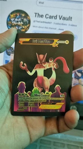 "Evil Mewtwo EX Card Reality Check 😱 Fake Pokémon Card or Real? #shorts"