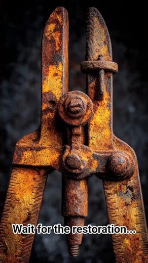 Rusty Metal Compass Restored to Perfection #restoration #rustremoval #oddlysatisfying #youtubeshorts