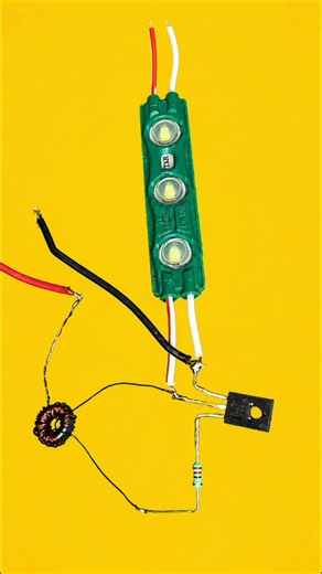 3.7v to 12v convater circuit d882 Transistor #experiment #scienceproject #shortsvideo #project