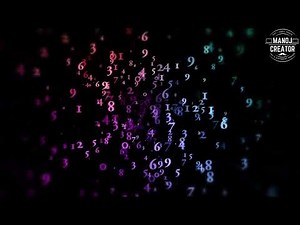 Colorful floating numbers math background animated background video