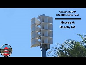 LRAD DS-60XL Siren Test | Newport Beach California | Tone and voice | 2/4/2022