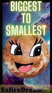 🛸 Biggest to smallest - Order of Planets in our Solar System? Crazx Planets Family friendly
