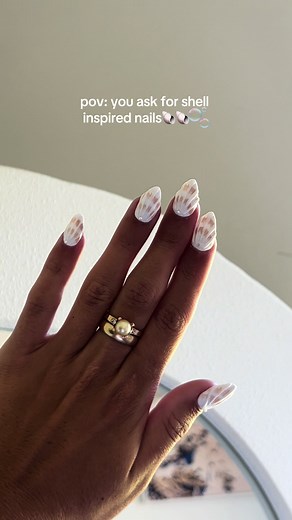 obsessed is an understatement!! 🐚 #nailinspo #mermaidcore