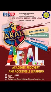 Dan Santiago-Anadilla on Instagram: "ARAL PROGRAM SCHOOL-BASED ORIENTATION FOR TEACHERS"