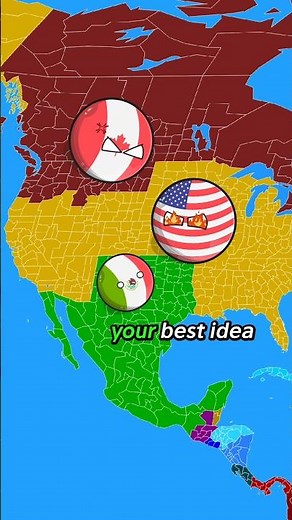 History of USA empire In nutshell ☠️ pt 2#countryballanimation#countryballs#usa#mecico