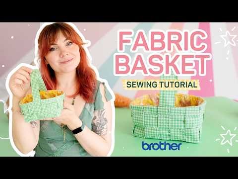 How to Make a Woven Fabric Basket Bag by Paige Joanna