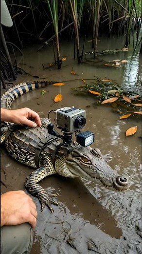 Crocodile POV: The Underwater Hunt