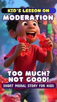 Moderation Matters! 🌈 | A Simple Life Lesson for Kids | BeddyBox Shorts #moderation #kidslearning