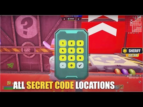 ALL SECRET CODE SUPER RED VS BLUE TYPICAL GAMER MAP FORTNITE - FIND ALL SECRET CODE LOCATIONS