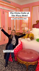 Step inside the iconic Eloise Suite at The Plaza Hotel, where pink reigns and luxury meets a little mischief! 🎀 And did you know? The Plaza Hotel is ranked the #3 best hotel in NYC! ✨ #EloiseAtThePlaza #PlazaHotel #LuxuryTravel #NYCHotels #BestHotels The Plaza Hotel https://travel.usnews.com/hotels/new_york_ny/?utm_campaign=U.S. News and World Report&utm_source=facebook | U.S. News and World Report