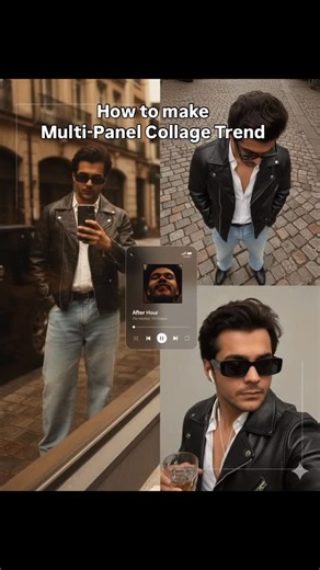Manav🐦‍🔥 on Instagram: "Follow these steps to create the multi-panel trending collage 👇🔥 1️⃣ Follow us 2️⃣ Comment “collage” for Gemini Prompt into your DM💌 🧩✨ #gemini #art #ai #collage #story #trending #trendingnow #fyp"