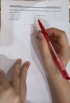 Toán 5: Đề kiểm tra cuối học kỳ 2 - Đề 1 - Câu 8 #toancolien #LoveKids