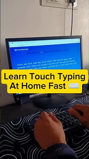 Learn touch typing at home💻📈| Fast typing on keyboard🔥