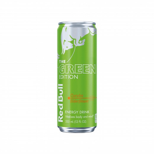 Red Bull Green Edition Energy Drink, Curuba Elderflower, 12 fl. oz. Can, 114mg Caffeine