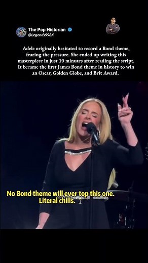 The Best 007 Theme Ever? 🍸 #Adele #Skyfall #JamesBond #LiveMusic #VocalQueen #livemusic