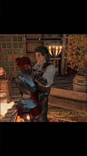 Kaidan hugged me #skyrim #skyrimanniversaryedition #gamingshorts