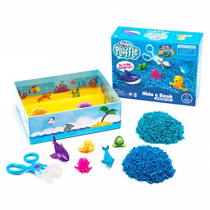 Educational Insights Pluffle® Ocean Sensory Set, Foam Slime Sensory Bin Filler, Ages 3
