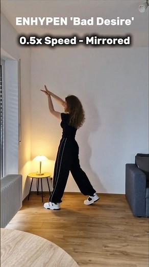 ENHYPEN (엔하이픈) 'Bad Desire (With or Without You)' - Slow 0.5 Speed Mirrored Tutorial #dancetutorial