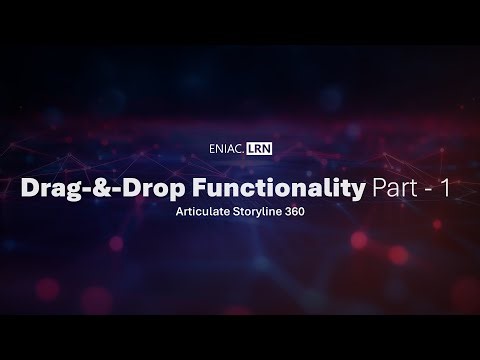Drag-and-Drop Functionality Part - 1 in Articulate Storyline 360