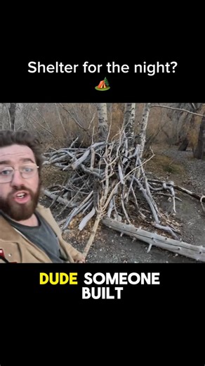I found this cool little stick fort on the far side of Convict Lake on my Highway 395 roadtrip! Someday it would be really cool to build a shelter like this and camp in it for the night! Would you sleep in something like this on a camping trip? Full video out now! “2 Days Solo Car Camping Highway 395” #bushcraft #fort #treefort #convictlake #solotravel | Ethan Maguire Stewart | Facebook